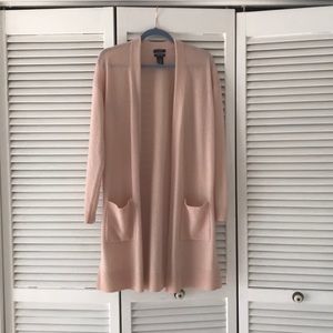 Halogen Cashmere blend duster cardigan